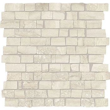 Provenza Unique Travertine Mosaico Mini Block Vein Cut Silver Naturale 30x30 / Провенца Унике Травертине Мосаико Мини Блок Вейн Чуть Сильвер Натуралье 30x30 